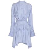Jw Anderson Striped Silk-twill Dress