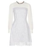 Miu Miu Embellished Silk And Lace Dress