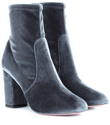 Self-portrait So Me 85 Velvet Ankle Boots