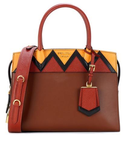 Prada Paradigme Leather Shoulder Bag