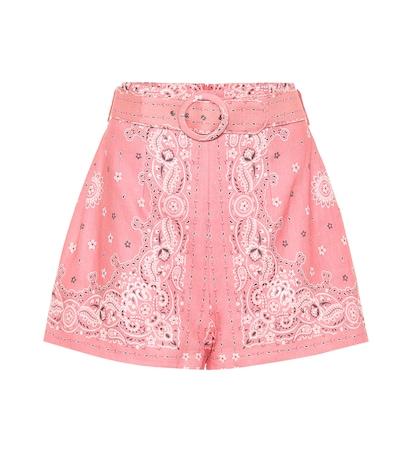 Zimmermann Heathers Paisley Linen Shorts