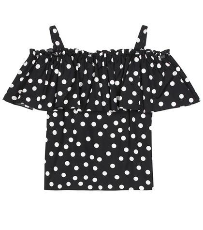 Dolce & Gabbana Polka-dotted Cotton Blouse