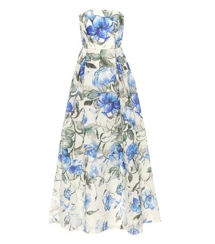 Carolina Herrera Printed Silk Gown