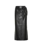 Nanushka Amas Faux Leather Wrap Skirt