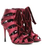 Tom Ford Velvet-trimmed Satin Sandals