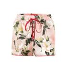 F.r.s For Restless Sleepers Pistis Plumeria Silk Pajama Shorts