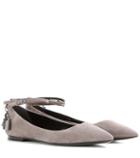 Tom Ford Embellished Suede Ballerinas
