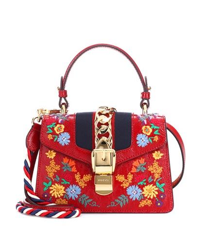 Gucci Sylvie Mini Leather Shoulder Bag