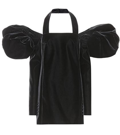 Saint Laurent Velvet Off-the-shoulder Dress