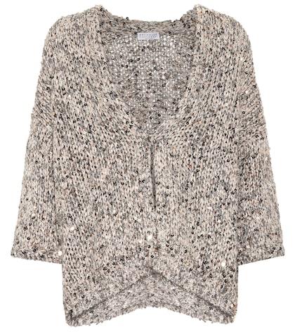 Brunello Cucinelli Sequined Cotton-blend Cardigan