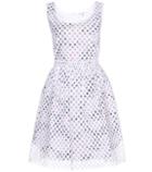 Carven Print And Lace Overlay Dress