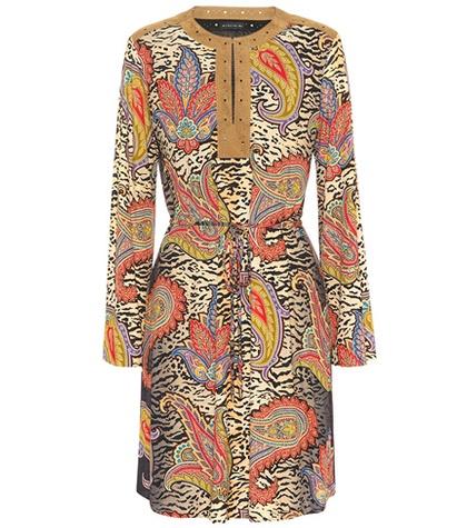 Etro Printed Tie-waist Dress