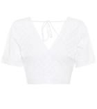 She Made Me Sita Cropped Cotton Top