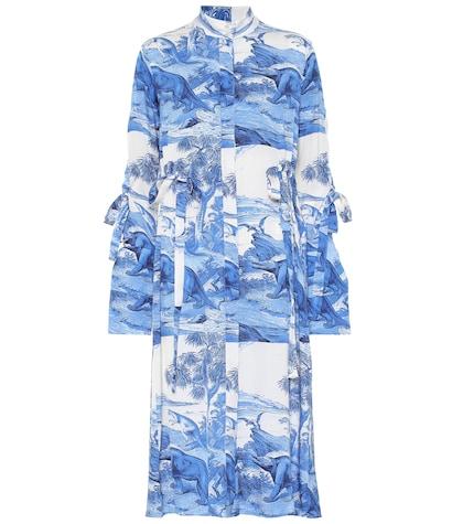Ellery Zenith Printed Stretch-silk Dress