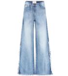 Johanna Ortiz Mombasa Frayed Wide-leg Jeans