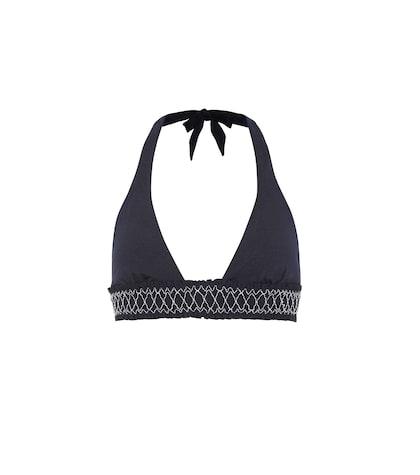 Heidi Klein Anguilla Smocked Bikini Top