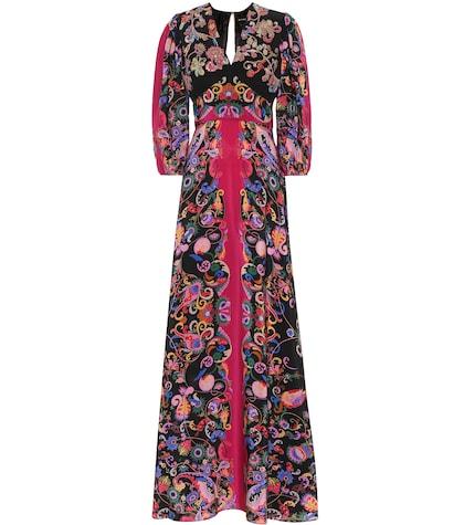 Etro Sequined Paisley Silk Dress