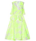 Delpozo Cotton-blend Jacquard Dress