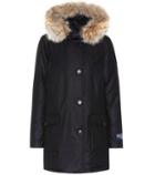 Woolrich Arctic Fur-trimmed Wool Coat
