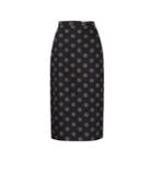 Max Mara Vata Polka-dot Cotton Pencil Skirt