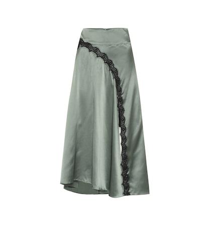 Dorothee Schumacher Seduction Satin Midi Skirt