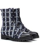 Jimmy Choo Exclusive To Mytheresa – Haze Flat Tweed Ankle Boots