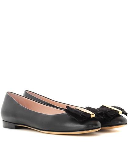 Anya Hindmarch Elinda Leather Ballerinas