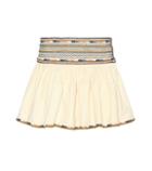 Isabel Marant Saxen Embellished Cotton Miniskirt