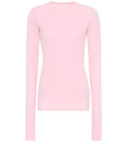 Helmut Lang Cotton Rib-knit Top