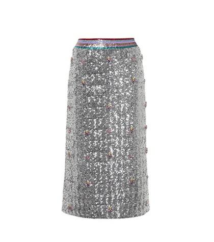 Mary Katrantzou Sigma Sequin Skirt