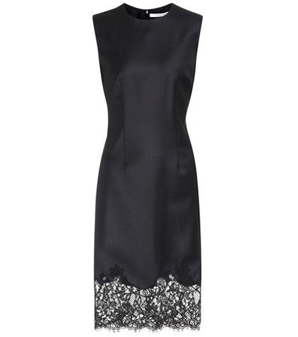 Givenchy Sleeveless Lace-trimmed Wool Dress
