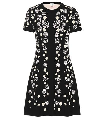 Kenzo Cheongsam Flower Jacquard Dress