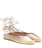 Aquazzura Minimalist Leather Espadrilles