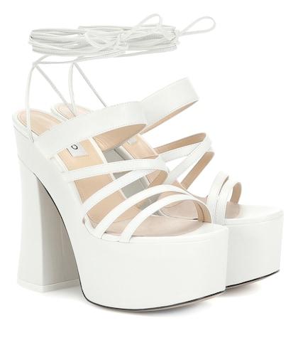 Attico Plateau Leather Sandals