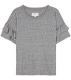 Current/elliott The Ruffle Roadie Cotton-blend T-shirt