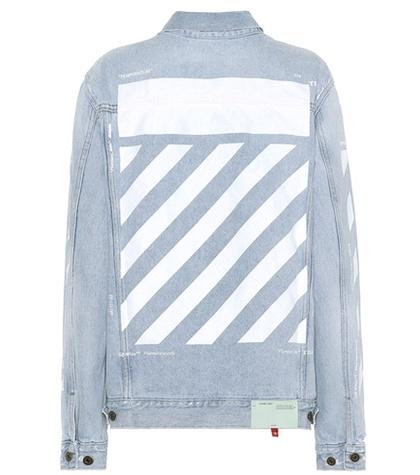 Off-white Printed Denim Jacket