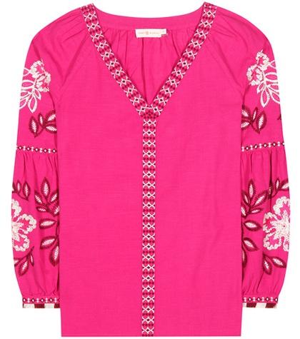 Burberry Therese Embroidered Cotton Tunic