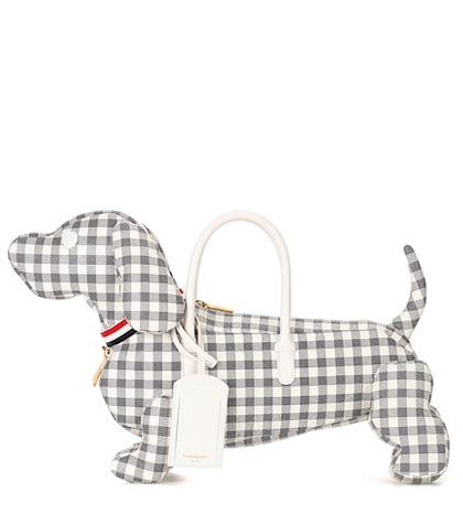 Chlo Hector Plaid Leather Handbag