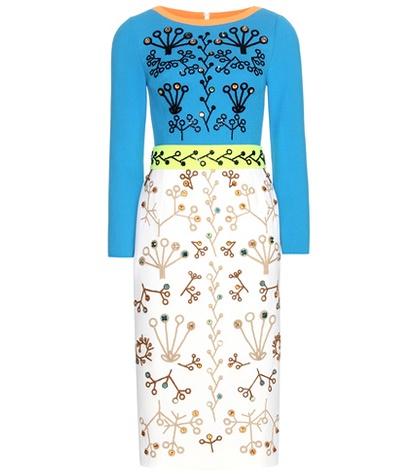 Peter Pilotto Embellished Wool Dress