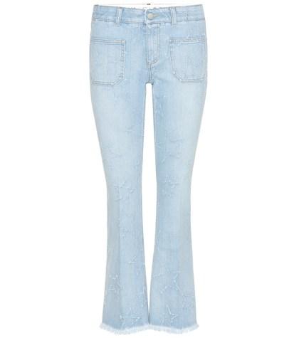 Stella Mccartney Distressed Star Flared Jeans