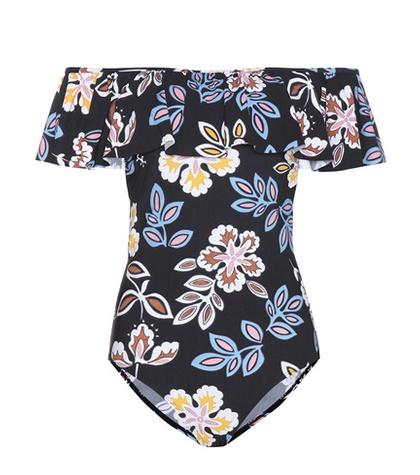Tory Burch Bay Off-the-shoulder Swimsuit