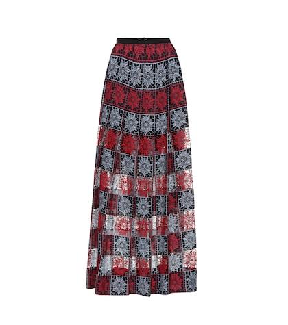 Gucci Embroidered Tulle Maxi Skirt