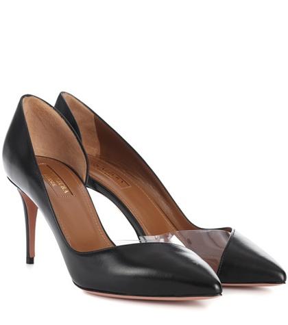 Aquazzura Eclipse 75 Leather Pumps