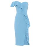 Balenciaga Ruffled Crêpe Midi Dress