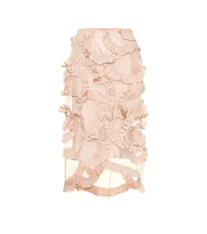 Valentino Garavani 4 Moncler Simone Rocha Ruffled Mesh Skirt