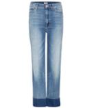 Gianvito Rossi The Maverick Cuff High-rise Cropped Jeans
