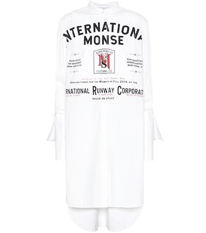 Monse Printed Cotton-blend Shirt-dress