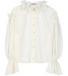 Vika Gazinskaya Wool-blend Blouse