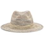 Salvatore Ferragamo Raffia Crochet Hat