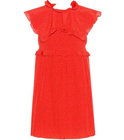 Balenciaga Polka-dot Silk Dress
